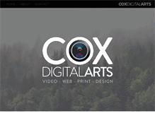 Tablet Screenshot of coxdigitalarts.com